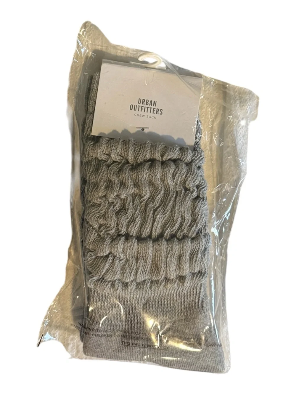 Urban Outfitters Heather Gray Slouch Crew Socks